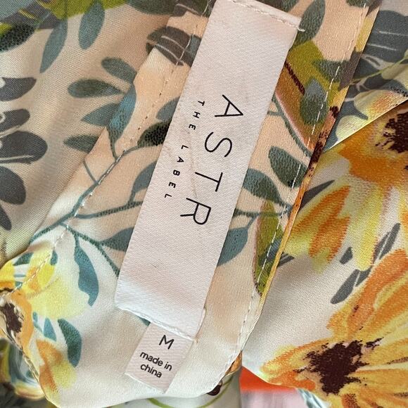 ASTR the Label M Floral Satin Crop Top – Empire Waist Open Back Fairycore - Picture 7 of 7